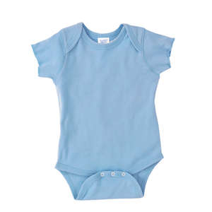 Rabbit Skins Infant Lap Shoulder Creeper - Light/Heather Blue, Light