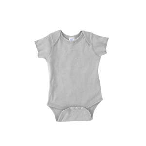 Rabbit Skins Infant Lap Shoulder Creeper - Light/Heather Gray, Heather