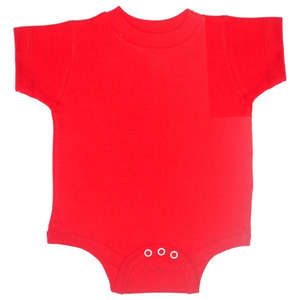 Rabbit Skins Infant Creeper - Dark/Color Red