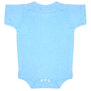 Rabbit Skins Infant Creeper - Light/Heather Blue, Light