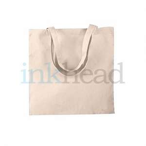 Custom Promotional Harriton Canvas Tote - White/Neutral (6 oz)