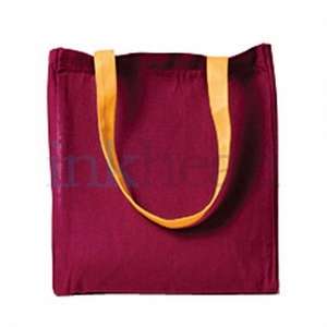 Harriton Canvas Tote - Dark/Color (8 oz)