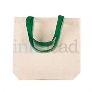 Harriton Canvas Tote with Contrasting Handles - Dark/All
