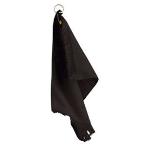 Anvil Fingertip Towel with Grommet - Dark/Color Black