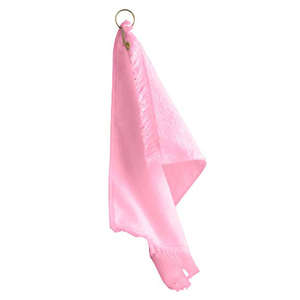 Anvil Fingertip Towel with Grommet - Dark/Color Pink, Charity