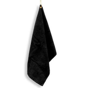 Anvil Hemmed Towel with Grommet - Dark/Color Black