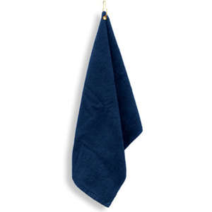 Anvil Hemmed Towel with Grommet - Dark/Color Blue, Navy