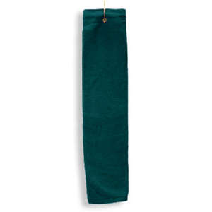 Anvil Tri-Fold Hemmed Hand Towel with Grommet - Dark/Color Green, Hunter