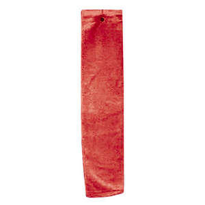 Anvil Tri-Fold Hemmed Hand Towel with Grommet - Dark/Color Red