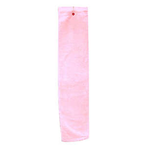 Anvil Tri-Fold Hemmed Hand Towel with Grommet - Dark/Color Pink, Charity
