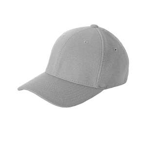 Yupoong Flexfit Cool And Dry Pique Mesh Cap - Dark/All Silver