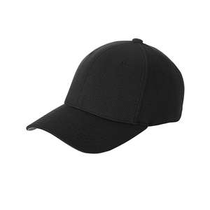 Yupoong Flexfit Cool And Dry Pique Mesh Cap - Dark/All Black