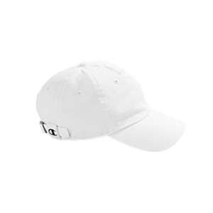 Champion Brushed 6-Panel Twill Cap - Dark/All White