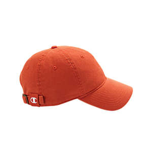 Champion Brushed 6-Panel Twill Cap - Dark/All Orange