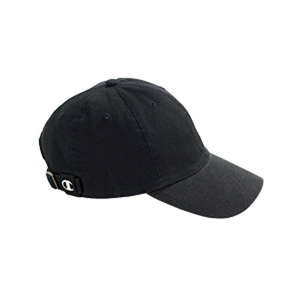 Champion Brushed 6-Panel Twill Cap - Dark/All Black