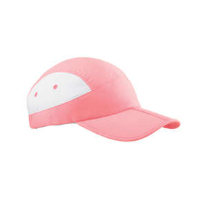 Champion Folding Runner's Cap - Dark/All Pink/White
