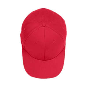 Yupoong Flexfit Brushed Twill Cap - Dark/All Red