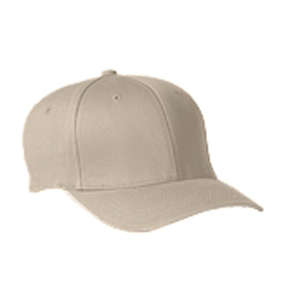 Yupoong Flexfit Wooly 6-Panel Cap - Dark/All Gray, Stone