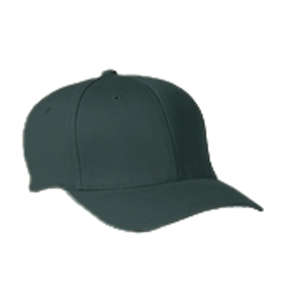 Yupoong Flexfit Wooly 6-Panel Cap - Dark/All Green, Spruce