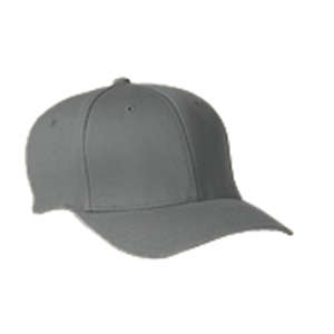 Yupoong Flexfit Wooly 6-Panel Cap - Dark/All Gray