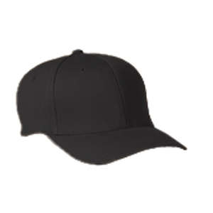 Yupoong Flexfit Wooly 6-Panel Cap - Dark/All Black
