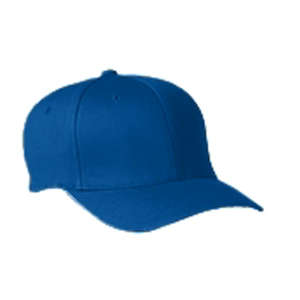 Yupoong Flexfit Wooly 6-Panel Cap - Dark/All Blue, Royal