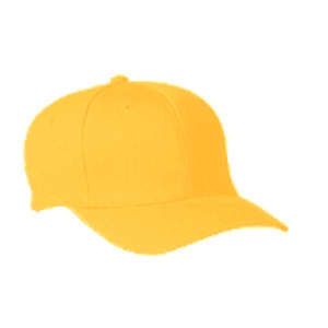 Yupoong Flexfit Wooly 6-Panel Cap - Dark/All Gold