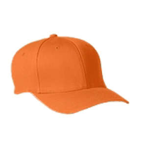 Yupoong Flexfit Wooly 6-Panel Cap - Dark/All Orange