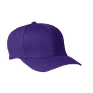 Yupoong Flexfit Wooly 6-Panel Cap - Dark/All Purple