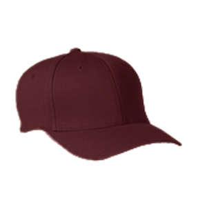 Yupoong Flexfit Wooly 6-Panel Cap - Dark/All Maroon