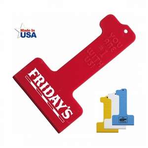 Custom Promotional Number One Ice Scraper with raised letters