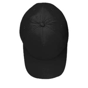 Harriton 5-Panel Brushed Twill Cap - Dark/All Black