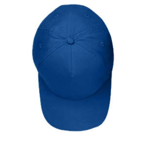 Harriton 5-Panel Brushed Twill Cap - Dark/All Blue, Royal