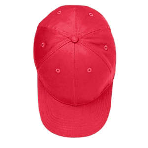 Harriton Structured Cotton Twill Cap - Dark/All Red