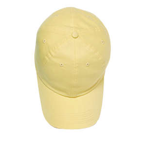 Harriton Brushed Cotton Twill Baseball Cap - Dark/All Yellow, Light