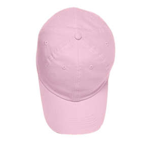 Harriton Brushed Cotton Twill Baseball Cap - Dark/All Pink