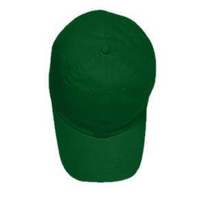Harriton Brushed Cotton Twill Baseball Cap - Dark/All Green, Forest