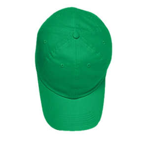 Harriton Brushed Cotton Twill Baseball Cap - Dark/All Green, Kelly