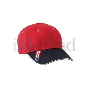 Harriton Unstructured Cap With Sandwich Bill - Dark/All