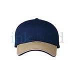 Personalized Headwear - Harriton Unstructured Cap With Sandwich Bill - Dark/All