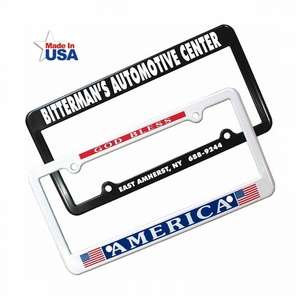 Custom Promotional License Plate Frame - Two Hole