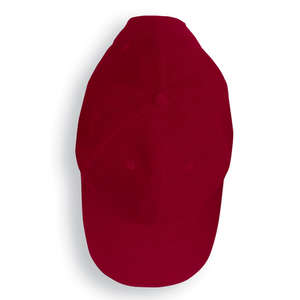 Anvil 6-Panel Brushed Twill Cap - Dark/All Red