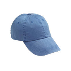 Anvil Two-Tone 6-Panel Pigment-Dyed Cap - Dark/All Blue, Deck