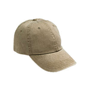 Anvil Two-Tone 6-Panel Pigment-Dyed Cap - Dark/All Khaki