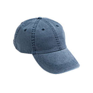 Anvil Two-Tone 6-Panel Pigment-Dyed Cap - Dark/All Blue, Navy