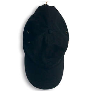 Anvil Solid 6-Panel Low-Profile Twill Cap - Dark/All Black