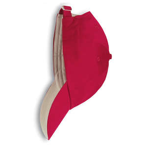 Anvil Washed Brushed Twill Low-Profile Cap - Dark/Color Red