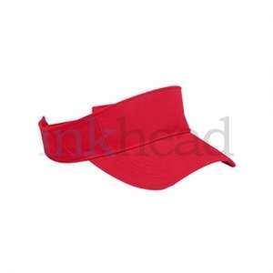 Harriton Washed Twill Visor - Dark/All