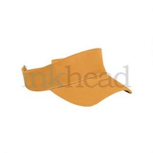 Harriton Washed Twill Visor - Dark/All