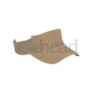 Harriton Washed Twill Visor - Dark/All